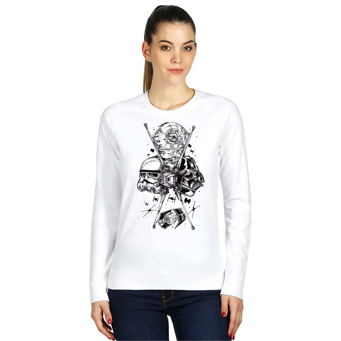 Duks beli - Star Wars black and white