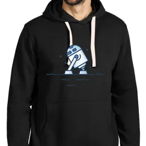 Hoodie crni - R2D2 cartoon walk