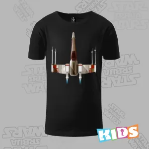 Dečija majica kratkih rukava crna - X-Wing