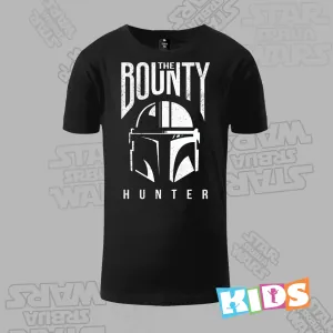 Dečija majica kratkih rukava crna – Bounty hunter Mandalorian