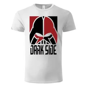 Majica kratkih rukava bela – Dark side Lord Vader