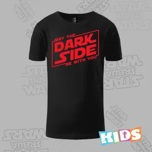 Dečija majica kratkih rukava crna – Dark Side red