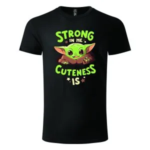 Majica kratkih rukava crna – Grogu Cutie Majica kratkih rukava crna – Grogu Cutie