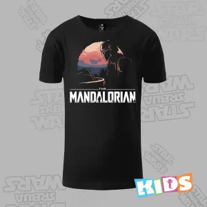 Dečija majica kratkih rukava crna – The Mandalorian Storytelling