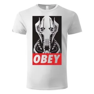 Majica kratkih rukava bela – Obey General Grievous