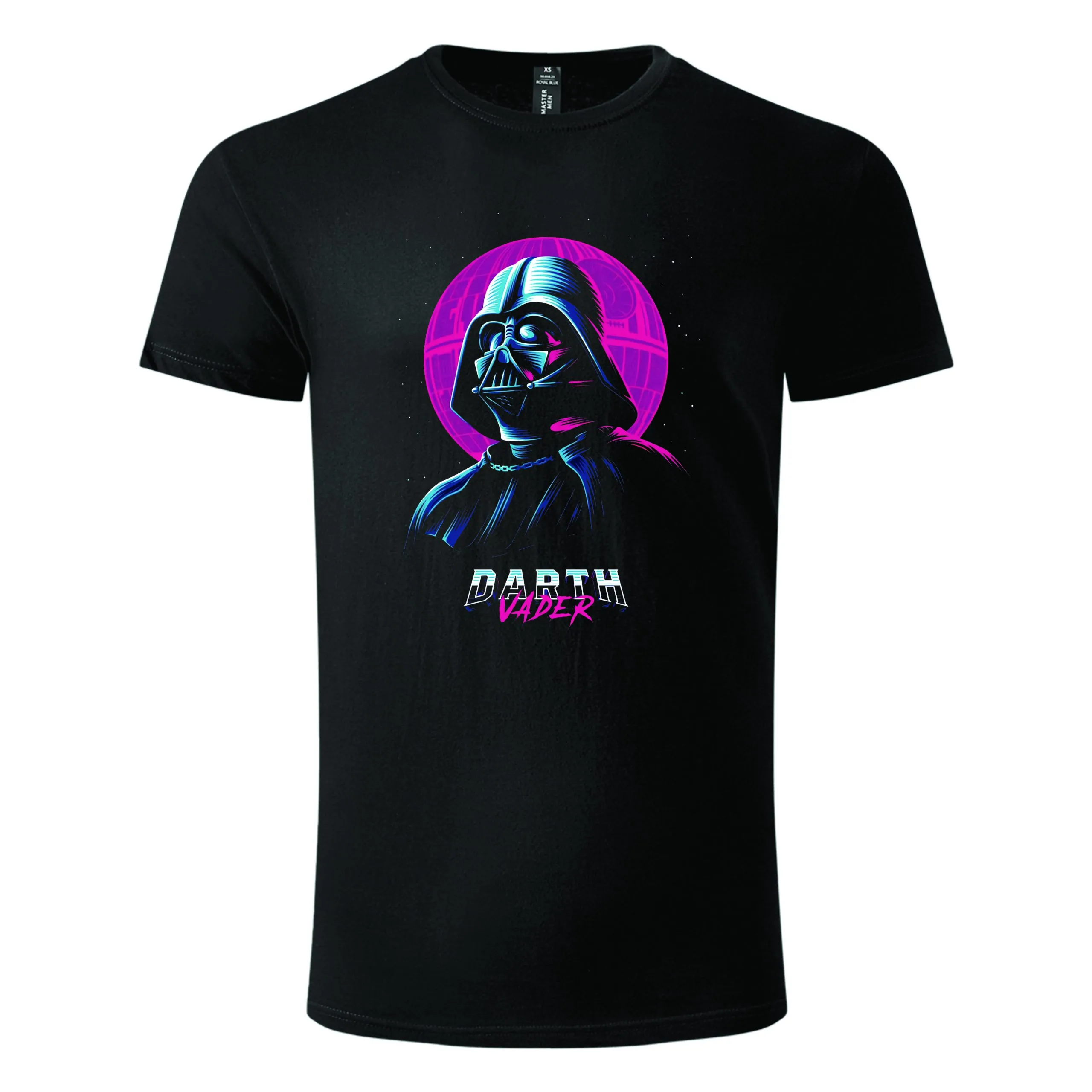 Majica kratkih rukava crna – Darth Vader neon night