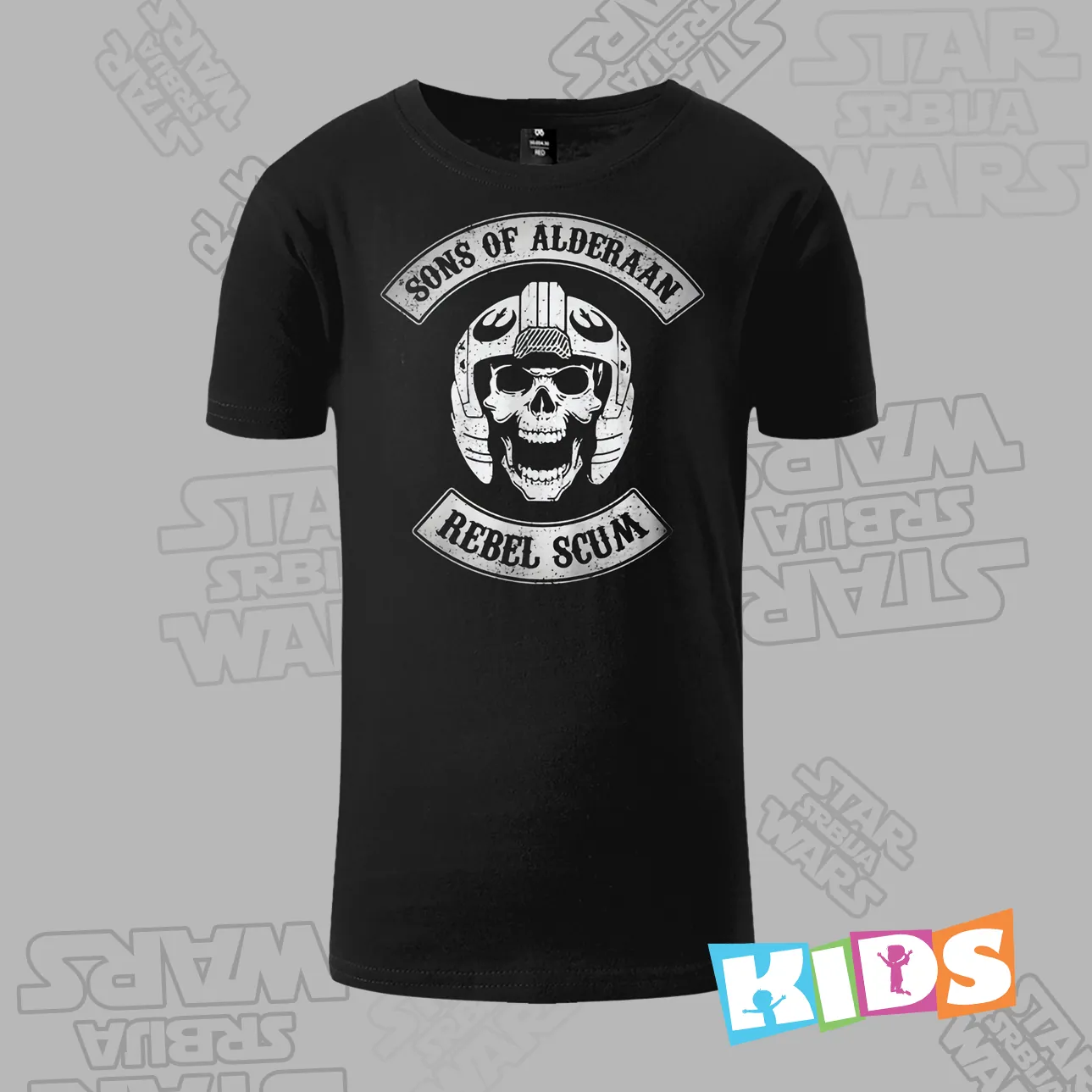 Dečija majica kratkih rukava crna – Rebel scum Dečija majica kratkih rukava crna – Rebel scum