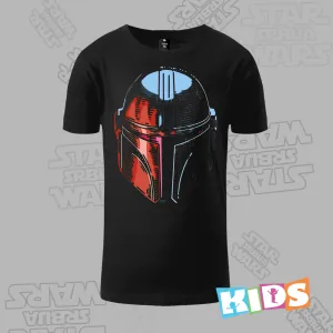 Dečija majica kratkih rukava crna - Mando vectorize Dečija majica kratkih rukava crna - Mando vectorize