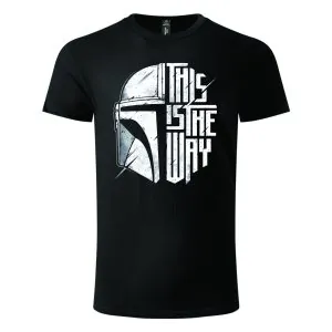 Majica kratkih rukava crna - Mandalorian This is the way