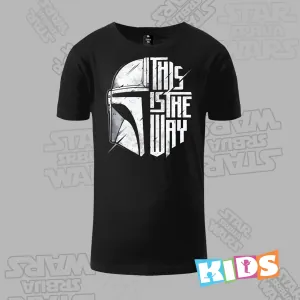 Dečija majica kratkih rukava crna - Mandalorian This is the way Dečija majica kratkih rukava crna - Mandalorian This is the way