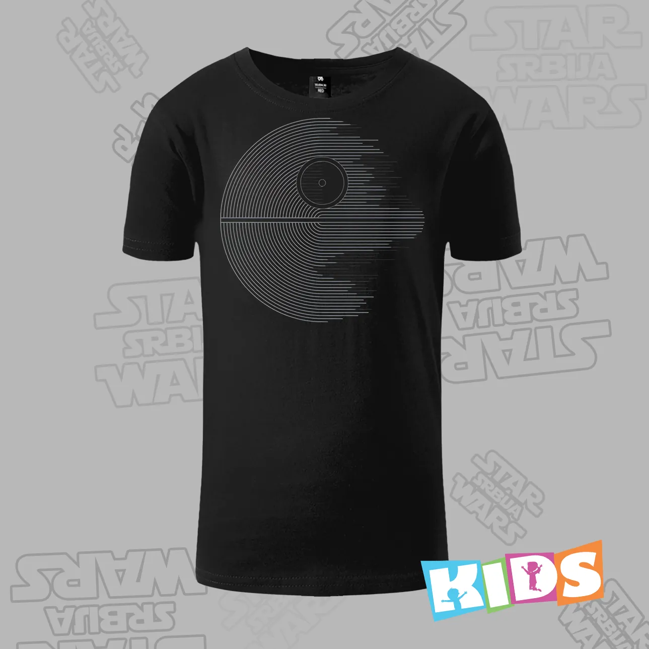 Dečija majica kratkih rukava crna - Death star Dečija majica kratkih rukava crna - Death star
