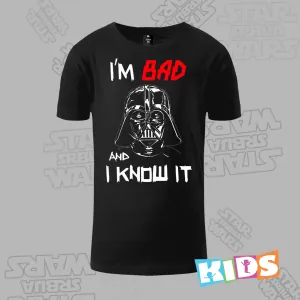Dečija majica kratkih rukava crna - I'm Darht Vader and i know it Dečija majica kratkih rukava crna - I'm Darht Vader and i know it