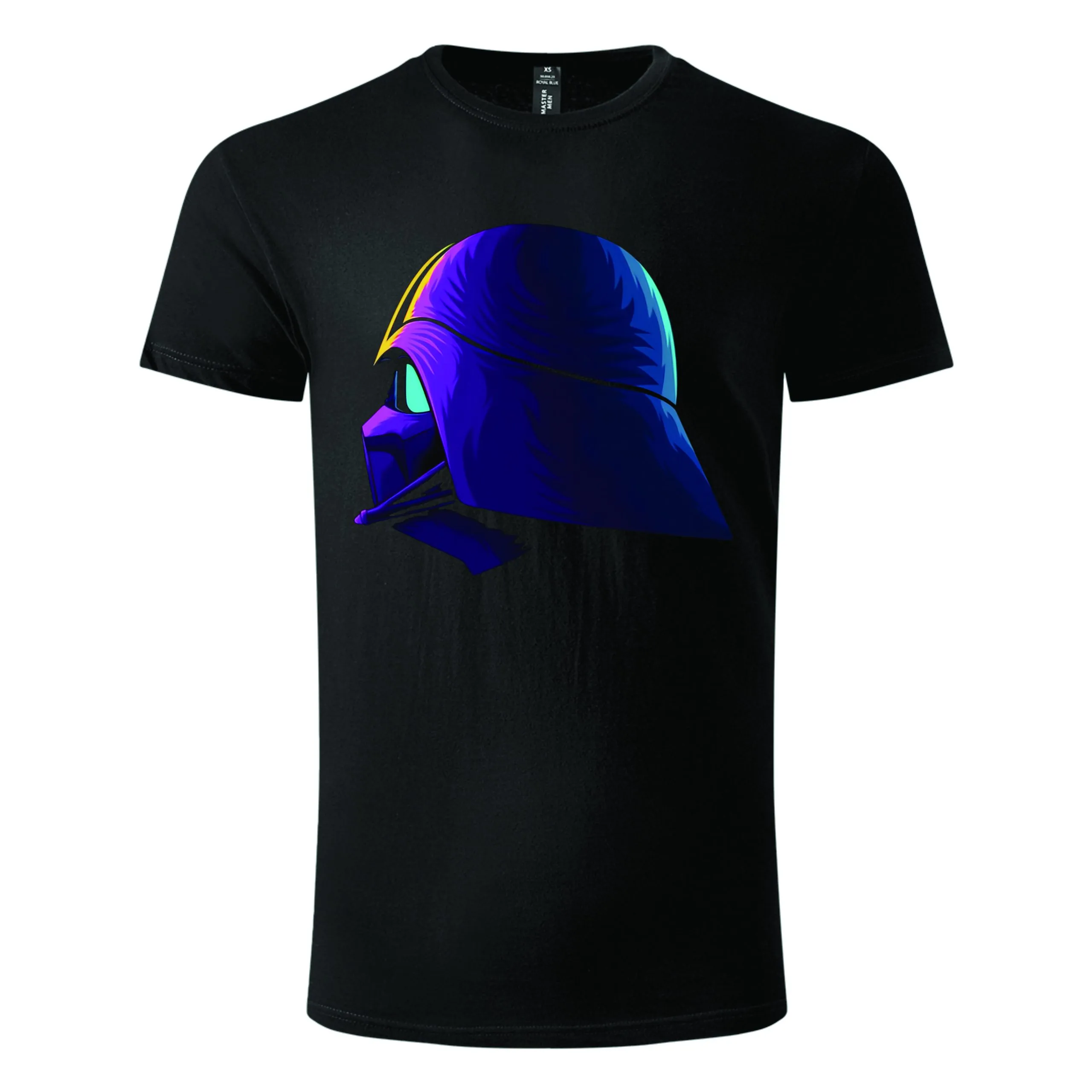 Majica kratkih rukava crna - Darth Vader neon night