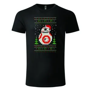 Majica kratkih rukava crna – BB8 droid Xmass