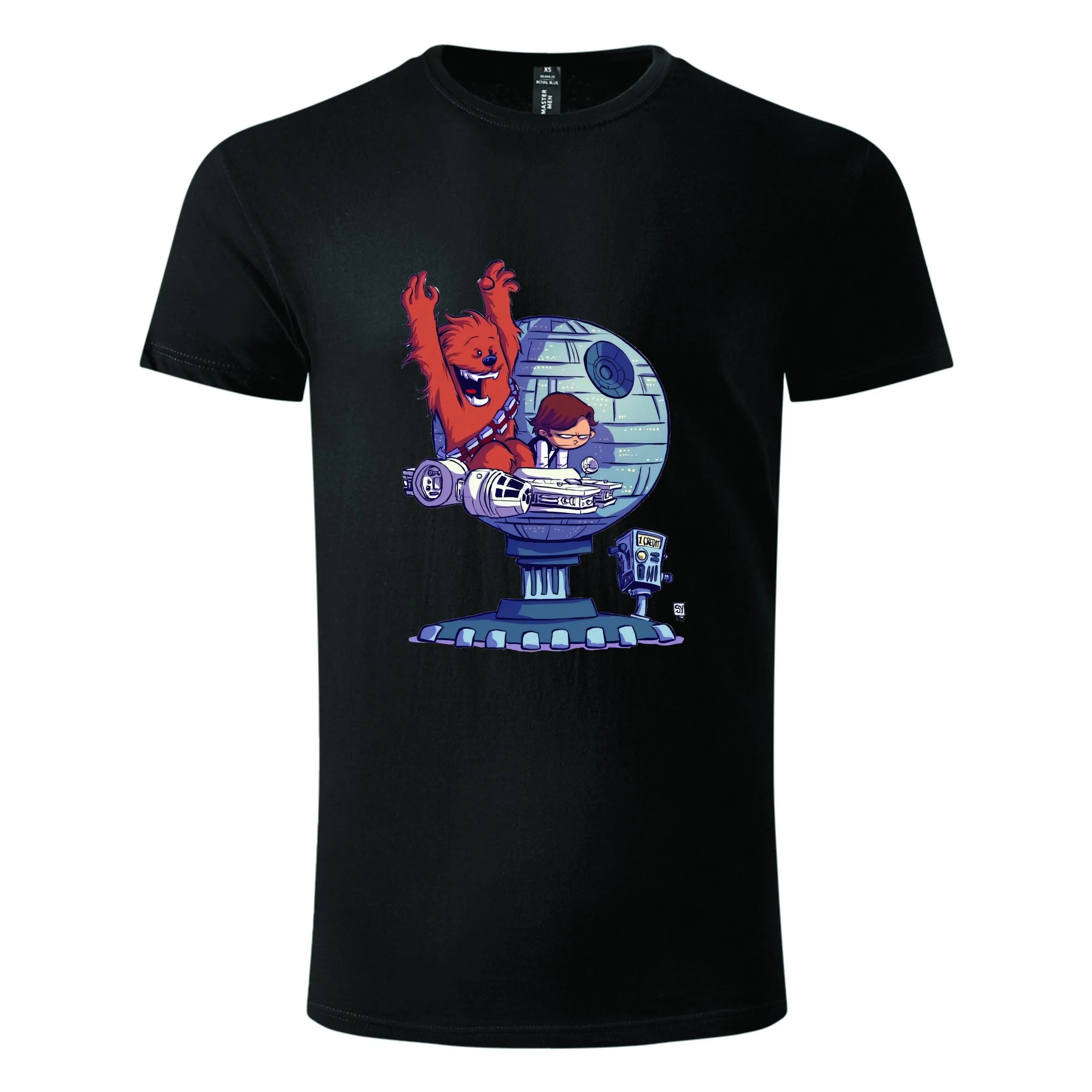 Majica kratkih rukava crna – Wookiee i Han Solo party time Majica kratkih rukava crna – Wookiee i Han Solo party time