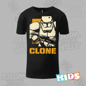Dečije majica kratkih rukava crna – Clone wars
