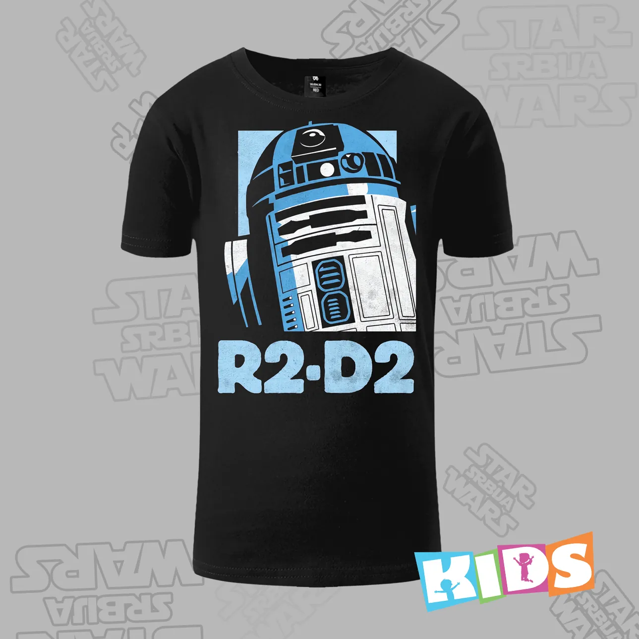 Dečija Majica kratkih rukava crna – R2-D2 Dečija Majica kratkih rukava crna – R2-D2