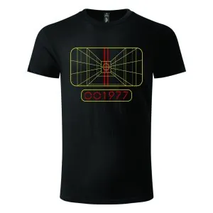 Majica kratki rukav crna - X-Wing radar