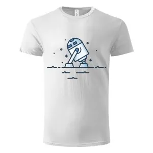 Majica kratkih rukava bela – R2D2 walking