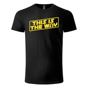 Majica kratkih rukava crna – This is the Way Star Wars style