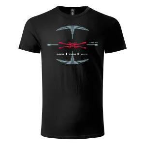Majica kratkih rukava crna – X-wing tie fighter radar Majica kratkih rukava crna – X-wing tie fighter radar