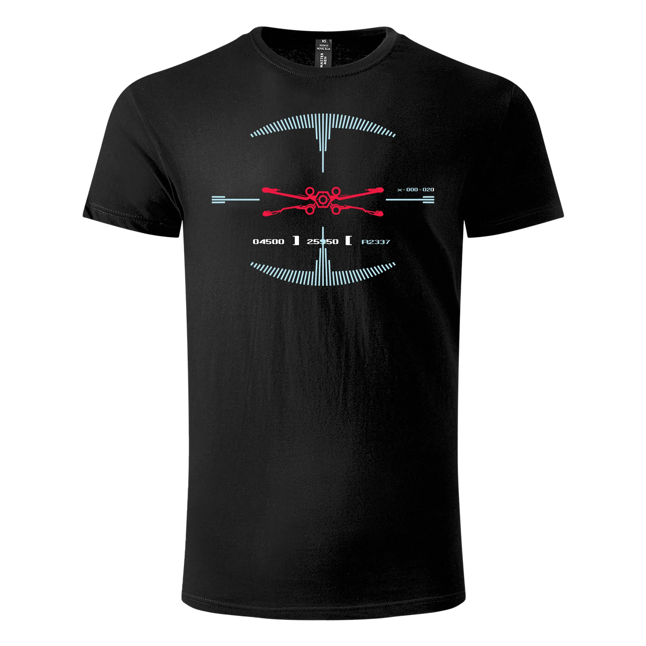 Majica kratkih rukava crna – X-wing tie fighter radar Majica kratkih rukava crna – X-wing tie fighter radar