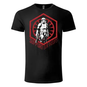 Majica kratkih rukava crna – Stormtrooper support us