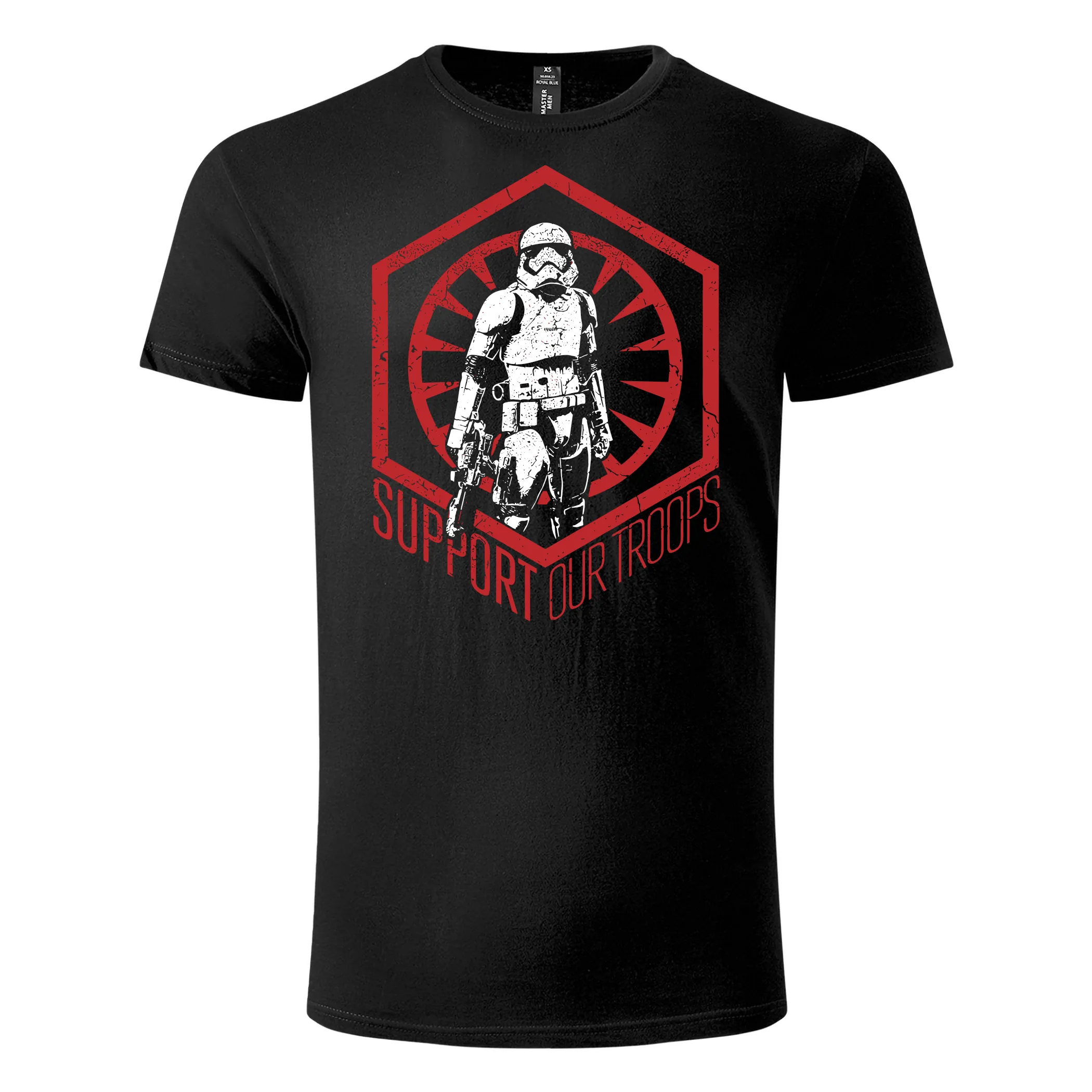 Majica kratkih rukava crna – Stormtrooper support us