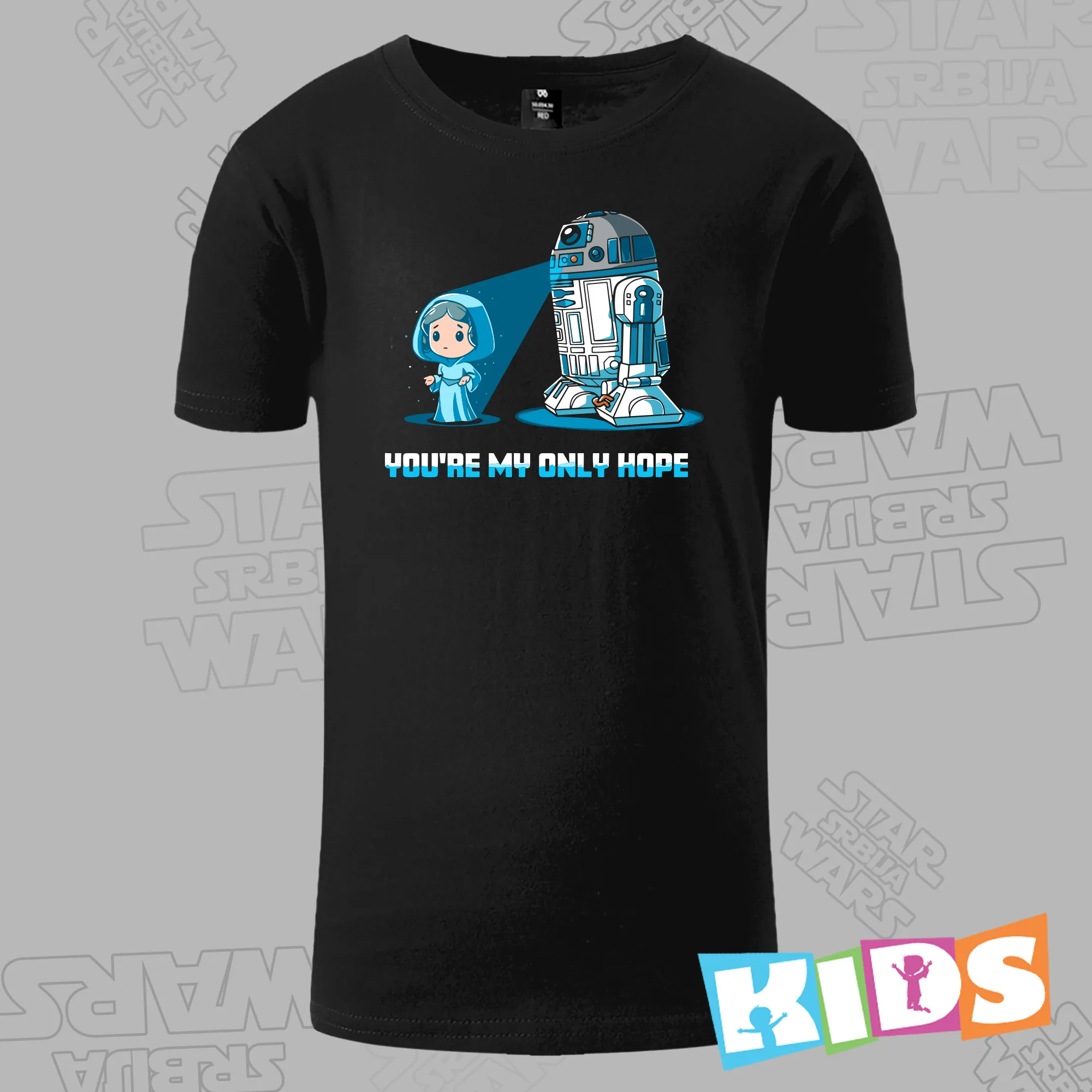 Dečija Majica kratkih rukava crna – You are my only hope