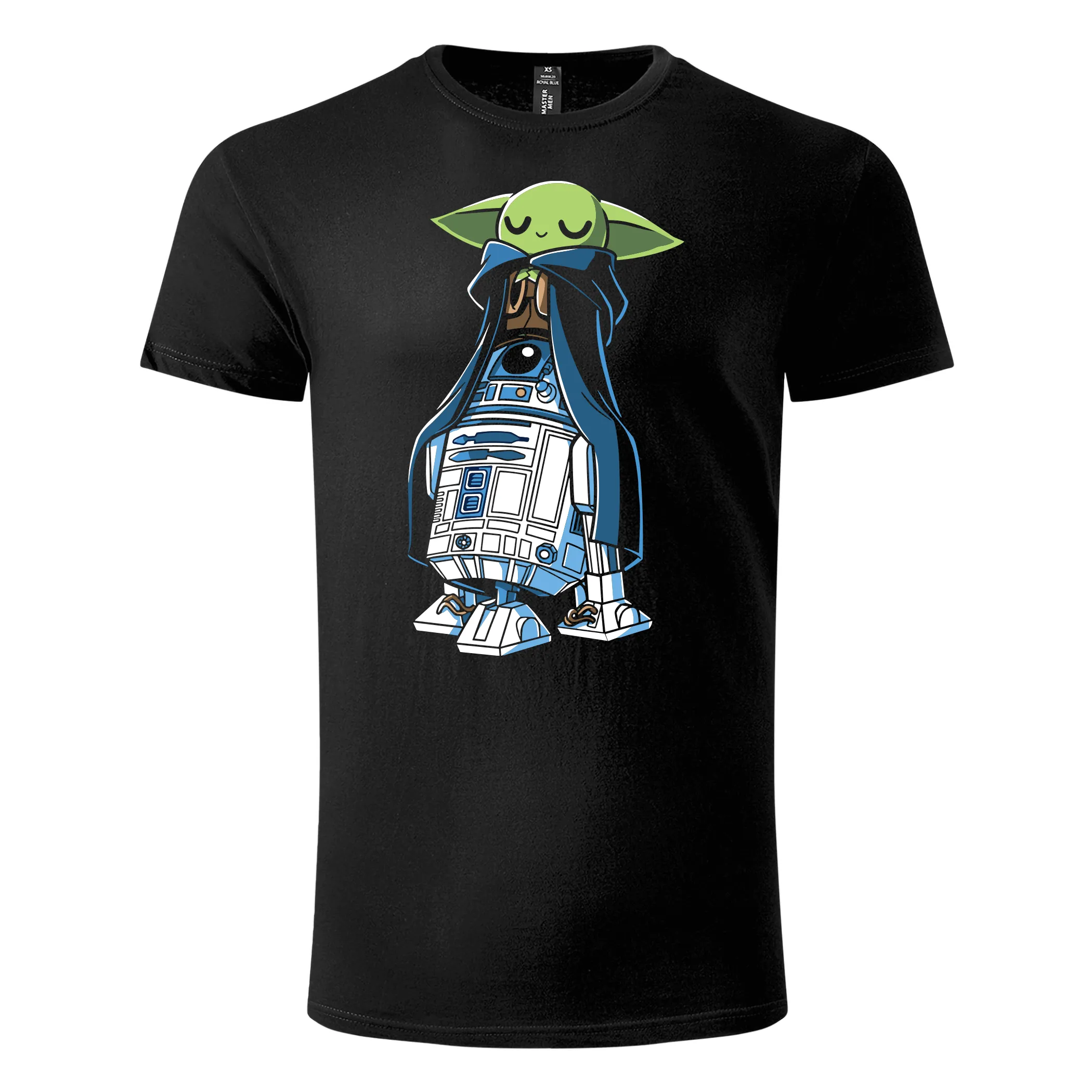 Majica kratkih rukava crna – Grogu and R2D2 best friends