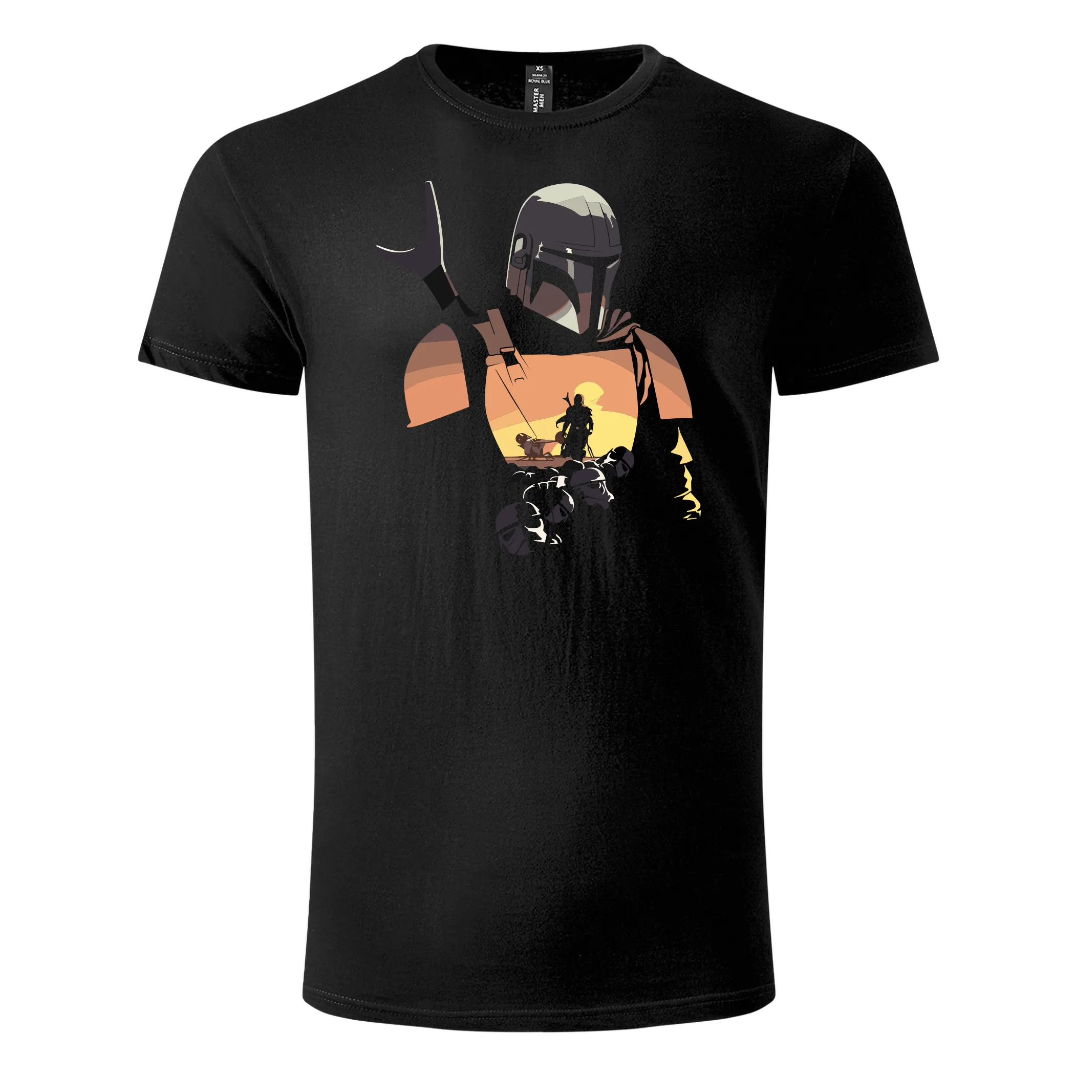 Majica kratkih rukava crna – Mandalorian sunset