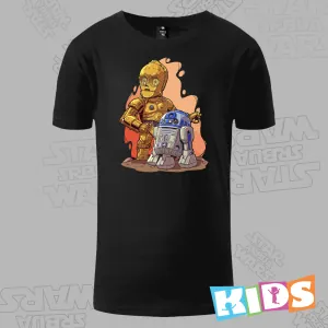 Dečija Majica kratkih rukava crna – C-3PO and R2D2 friends forever Dečija Majica kratkih rukava crna – C-3PO and R2D2 friends forever