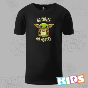 Dečija Majica kratkih rukava crna – Grogu no coffee