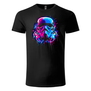 Majica kratkih rukava crna – Imperial Stormtrooper neon dreams
