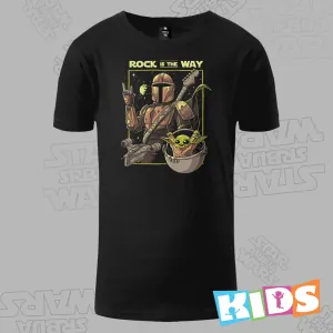 Dečija Majica kratkih rukava crna – Rock is the Way
